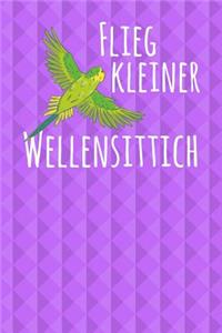 Flieg kleiner Wellensittich