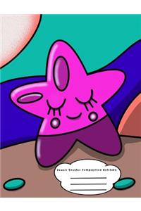 Kawaii Seastar Composition Notebook
