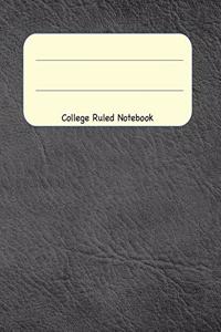 College Ruled Notebook