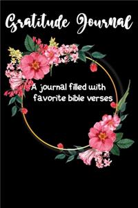 Gratitude Journal A Journal Filled with Favorite Bible Verses