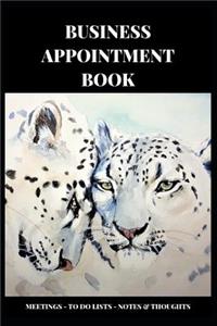 BUSINESS APPOINTMENT BOOK - Meetings-To Do Lists-Notes & Thoughts