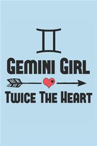 Gemini Girl Zodiac Sign Notebook