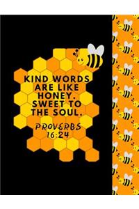 Kind Words Are Like Honey Sweet To The Soul Proverbs 16
