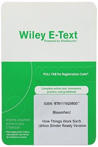 How Things Work, 6e Wiley E-Text Reg Card