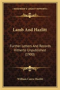 Lamb And Hazlitt