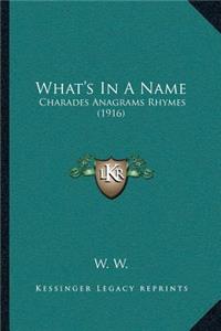 What's In A Name