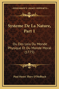 Systeme De La Nature, Part 1