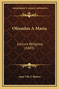 Ofrendas A Maria