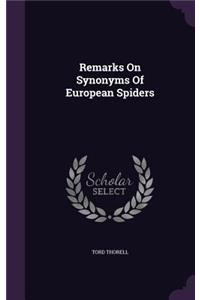 Remarks on Synonyms of European Spiders