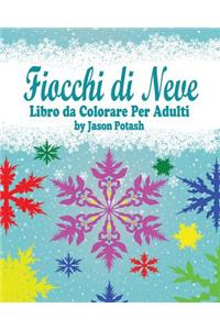 Fiocchi di Neve Libro da Colorare Per Adulti