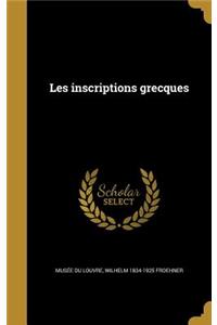 Les inscriptions grecques