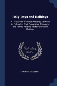 Holy-Days and Holidays