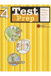 Test Prep: Grade 4 (Flash Kids Harcourt Family Learning)