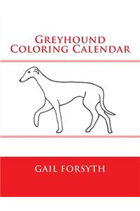 Greyhound Coloring Calendar