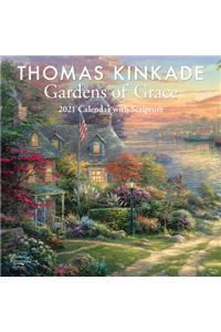 Thomas Kinkade Gardens of Grace with Scripture 2021 Wall Calendar