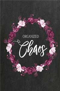 Chalkboard Journal - Organized Chaos (Burgundy)