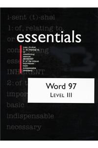 Word 97 Essentials: Level 3