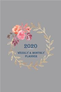 2020 Planner - Weekly & Monthly Planner with Calendar Stickers