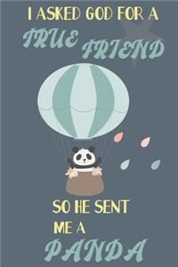 I asked god for a true friend so he sent me a Panda