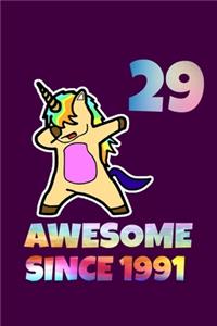 Dabbing Unicorn Awesome Since 1994 26th Birthday