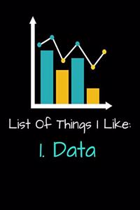List Of Things I Like 1. Data
