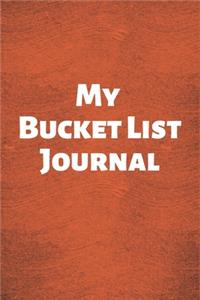 My Bucket List Journal