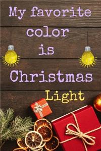 My favorite color is Christmas light