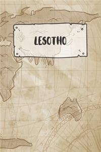 Lesotho: Ruled Travel Diary Notebook or Journey Journal - Lined Trip Pocketbook for Men and Women with Lines