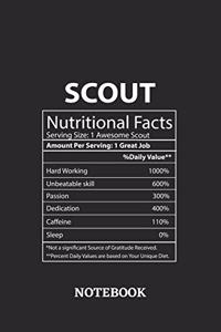 Nutritional Facts Scout Awesome Notebook