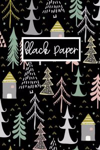 Black Paper Dot Grid Notebook - 8.5 x 11