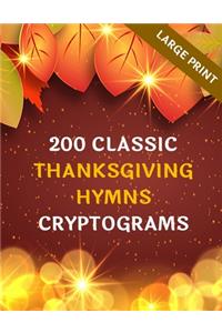 200 Classic Thanksgiving Hymns Cryptograms