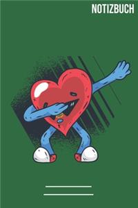 Notizbuch quadratisch Dab Cooles Herz