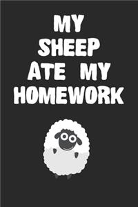 My Sheep Ate My Homework Notebook