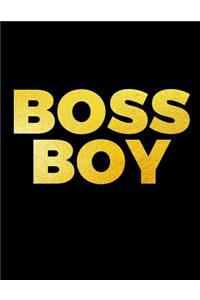 BOSS BOY - Large Composition Notebook Wide Ruled