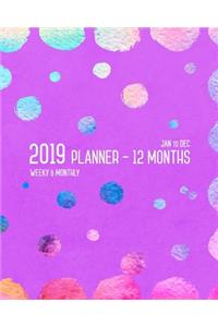 Planner 2019 12 Months