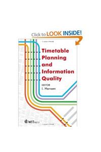 Timetable Planning & Information Quality