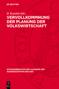 Vervollkommnung Der Planung Der Volkswirtschaft
