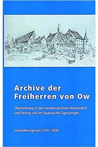 Archive Der Freiherren Von Ow