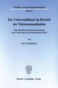Der Universaldienst Im Bereich Der Telekommunikation
