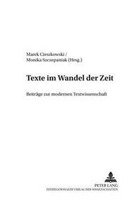 Texte Im Wandel Der Zeit