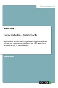 Rückenschulen - Back Schools