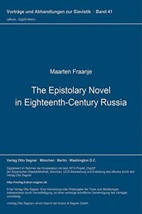 The Epistolary Novel in Eighteenth-Century Russia