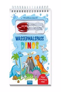 Trotsch WassermalspaÃŸ mit Zauberstift Dinosaurier: Malblock mit nachfullbarem Wassermalstift Ausmalblock Zauberstift Wasser Dinosaurier MalspaÃŸ Bilder ... (Dinosaurierwelt: Alles rund um die Dinos)