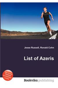 List of Azeris