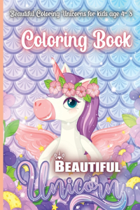 Beautiful Unicorn Coloring Book