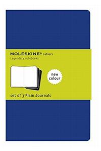 Moleskine Plain Cahier - Navy Cover (3 Set)