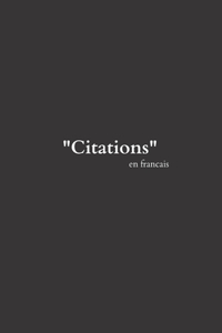 Citation. recueil en français