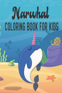 Narwhal Coloring Book For Kids