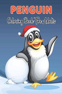 Penguin Coloring Book For Adults