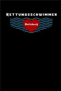 Rettungsschwimmer Notizbuch, Reise Tagebuch